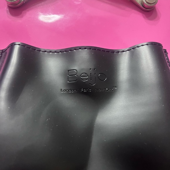 Beijo Glossy Pink and Black Backpack - Picture 5 of 5